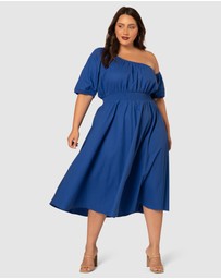 Pink Dusk by Curve Project - Brightside Midi Dress