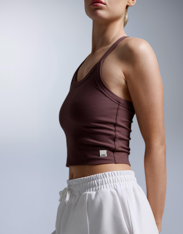 2XU - Fluid Tencel Rib Crop Singlet