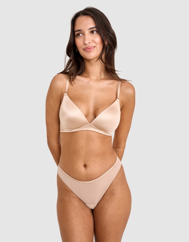 Bras N Things - Sexy Basics High Leg G String - Nude 2