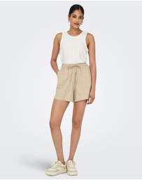 ONLY - Jakiri Printed Linen Shorts