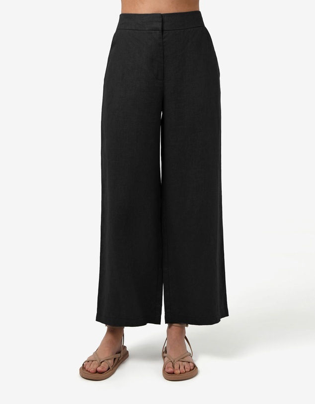 Forcast - Ami Linen Elastic Back Pants