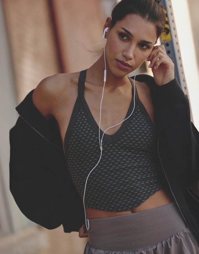 FP Movement by Free People - All Clear V Neck Holiday Jacquard Top