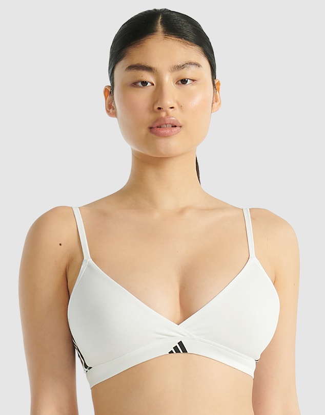 adidas Sportswear - Active Essentials Cotton 3 Stripes Triangle Wrap Bralette