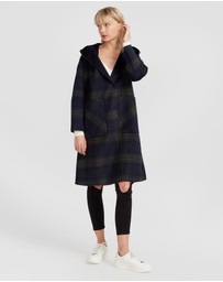 Belle & Bloom - Walk This Way Wool Blend Hooded Coat