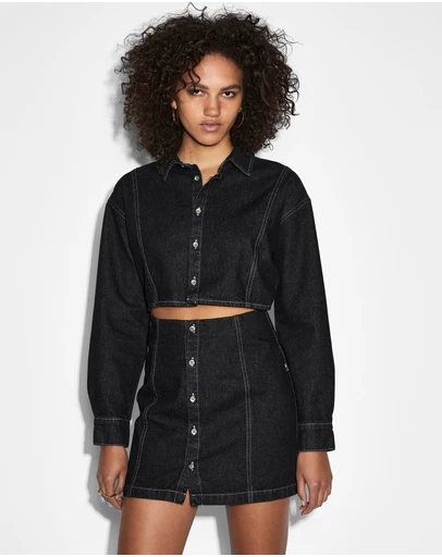 Ksubi - Cutout Shirt Dress Midnight