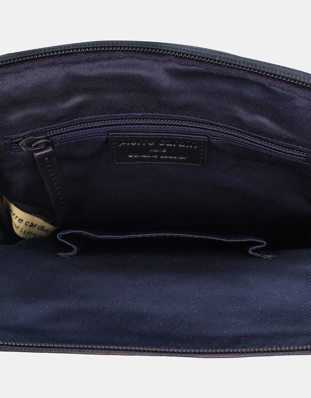 Pierre Cardin - Pierre Cardin Men's Leather Casual Crossbody Bag