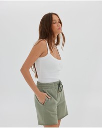 Toast Society - Jersey Raw Hem Short