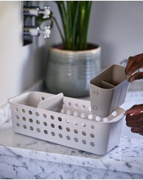 Joseph Joseph - EasyStore™ Slimline Bathroom Storage Basket (Ecru)