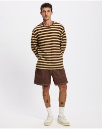 Rhythm - Textured Stripe LS T-Shirt