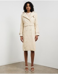 Sofia Irina - Leather Trench Coat