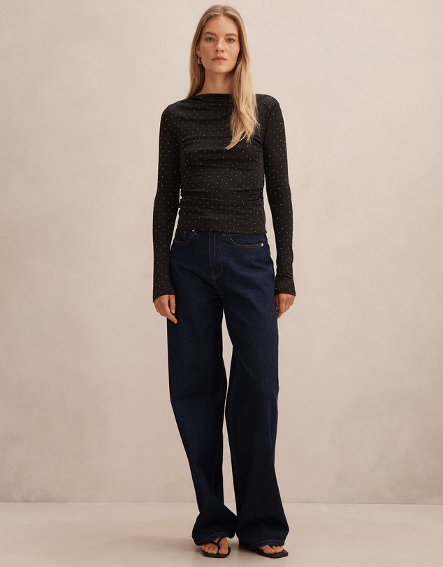 Forever New - Delaney Embellished Long Sleeves Top