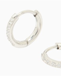 Lovisa - Surgical Steel Cubic Zirconia Classic Hoop Earrings