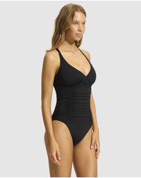 Seafolly - Seafolly Collective Mf Gathered Wrapfront Onepiece