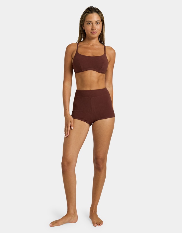 Roxy - Womens Palm Shadows Shorty Bikini Bottom