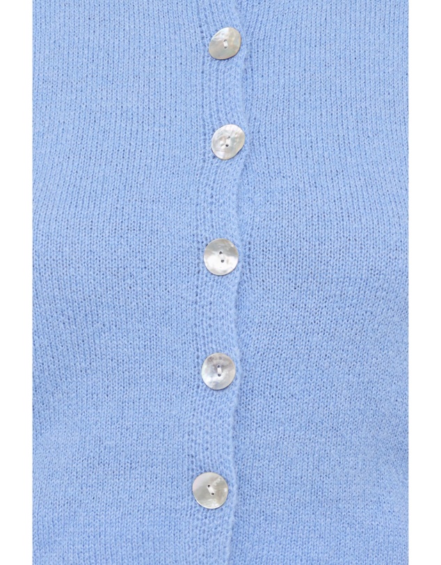 Petal & Pup - Zena Puff Sleeve Cardigan - Cornflower Blue