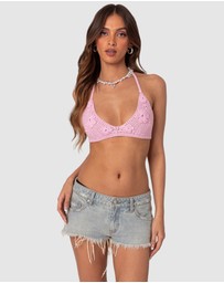 EDIKTED - Missy Crochet Bra Top