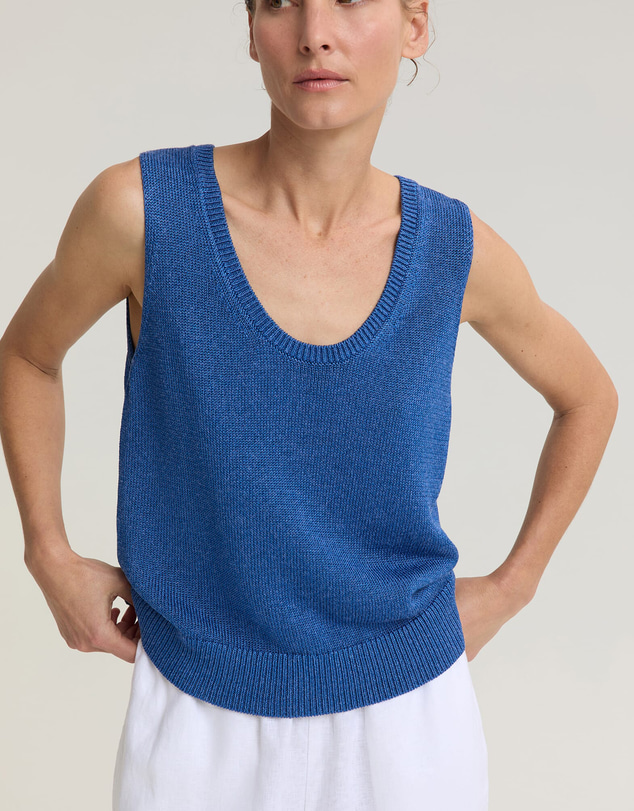 Sportscraft - Linen Blend Singlet