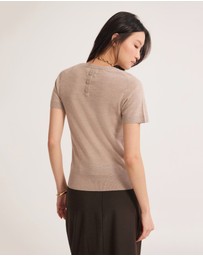 Oxford - Grace Short Sleeve Merino Knit