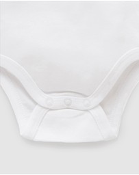 Purebaby - Easy Neck L/S Bodysuit 2 pack-Babies