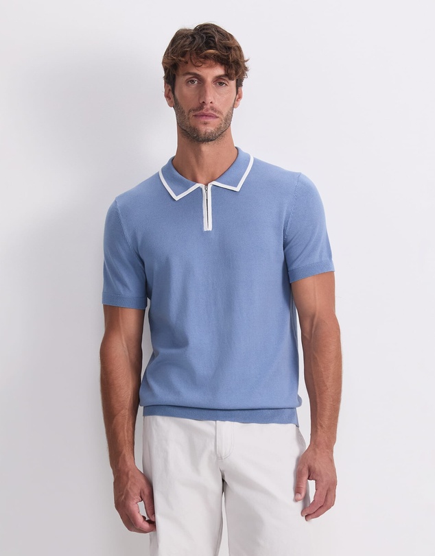 Sportscraft - Brookes 1/4 Zip Knit Polo