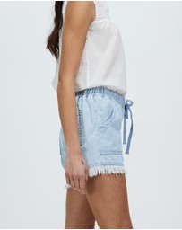 KAJA Clothing - Tilly Denim Shorts - Blue