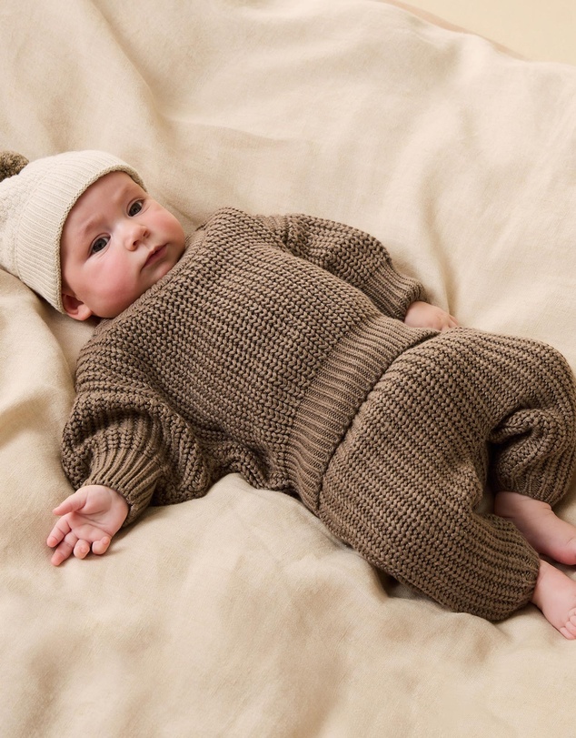 Wilson & Frenchy - Chestnut Organic Knitted Leggings - Babies