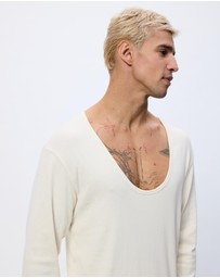 Surrounded By Ghosts - The Aradite Slim Rib Knit Long Sleeve T-Shirt