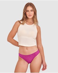 Bras N Things - Kitty Brazilian Knicker-Purple