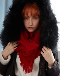 Ozwear Connection Uggs - Ugg Fringed Check Wool Scarf Tomato