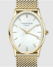 Rosefield - The Oval - Gold Tone Mesh Band