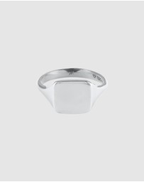 Kuzzoi - ICONIC EXCLUSIVE - Ring Male Signet Chunky 925 Sterling Silver