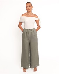 Petal & Pup - Clairo Linen Pant - Olive
