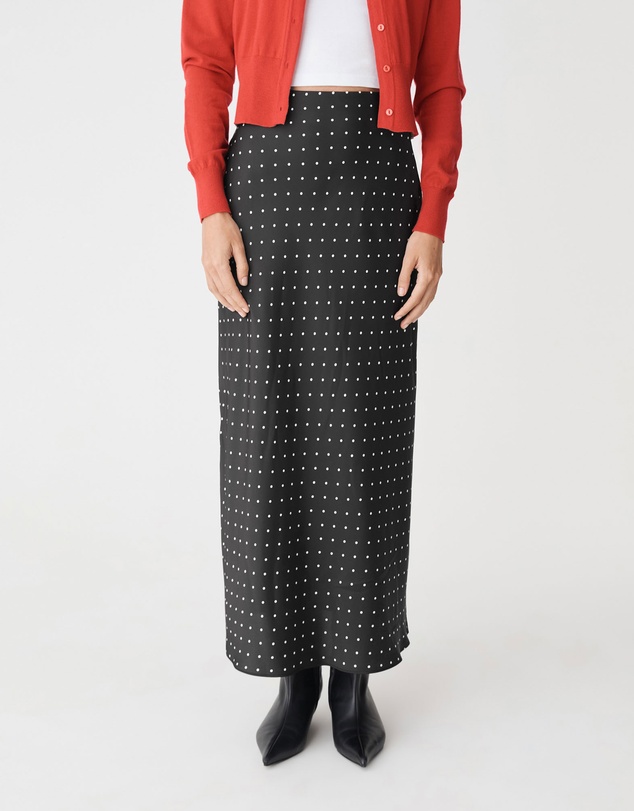 Forcast - Courtney Bias Satin Skirt
