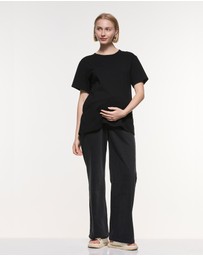 Soon Maternity - Relaxed Wide Leg Jeans