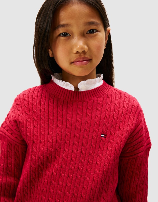 Tommy Hilfiger - Relaxed Cable Knit Jumper - Teens