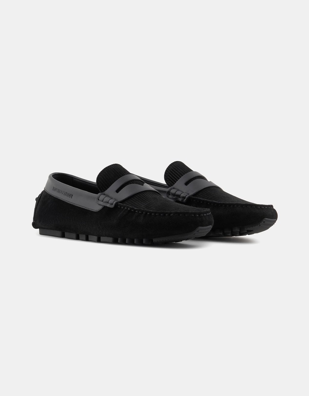 Emporio Armani - Suede Driving Loafers