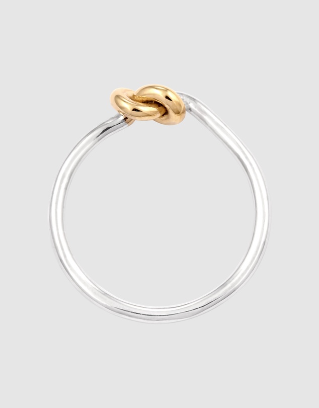 Elli Jewelry - Ring Knot 925 Sterling Silver Bicolor