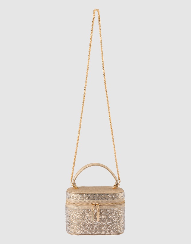 Olga Berg - Beckie Zip Top Crystal Bag