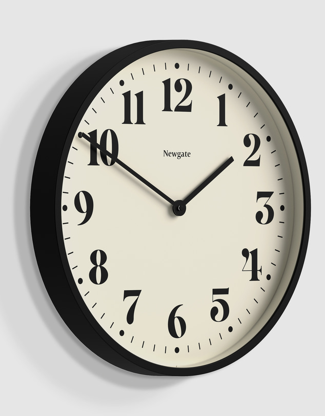 Newgate - Newgate Number Two Wall Clock Matte Black