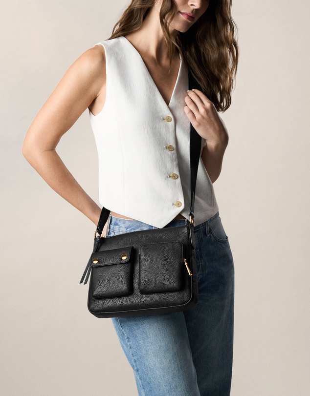Fossil - Maysen Black Crossbody Bag