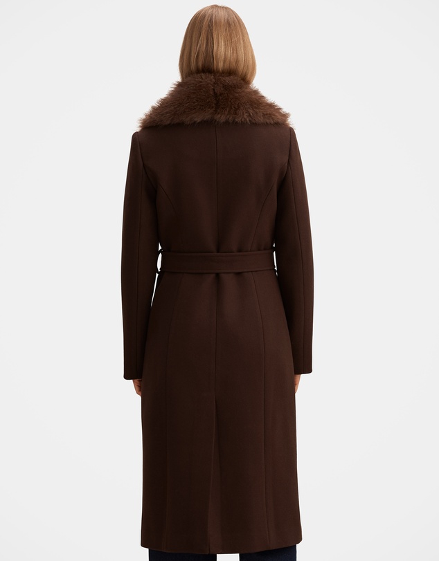 Forever New - Shelby Faux Fur Collar Coat