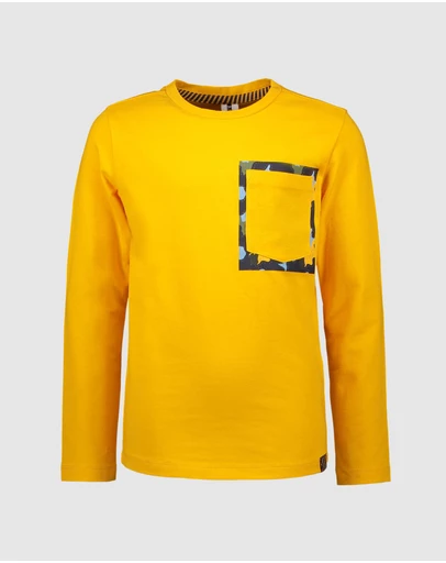 B.Nosy - Long Sleeve Tee With Pocket - Kids-Teens