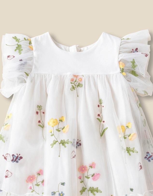 Bebe by Minihaha - Alana Floral Embroidered Dress - Kids