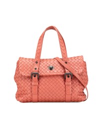 Pre-Loved by Azura Reborn - Pre-Loved Leather Intrecciato Flap Satchel