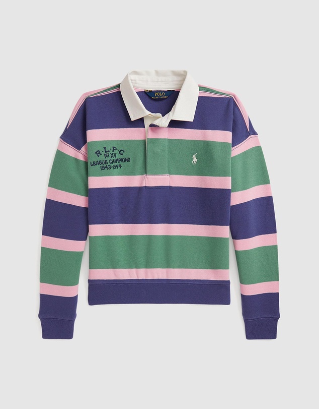 Polo Ralph Lauren - Striped Terry Rugby Sweatshirt - Teens