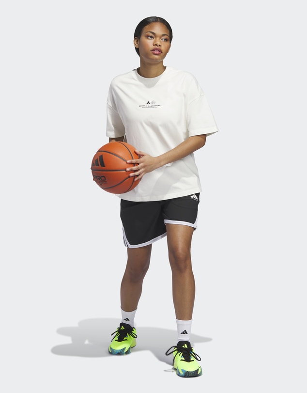 adidas Performance - ADIDAS WORLD WIDE HOOPS GRAPHIC TEE Womens