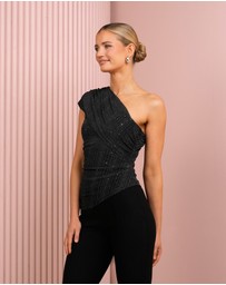 Azzurielle - Yashani One Shoulder Drape Top
