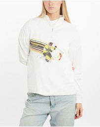 Vintage by The Real Deal - Pre Loved - Vintage 90s Swiss Ski Quarter Zip Sweatshirt