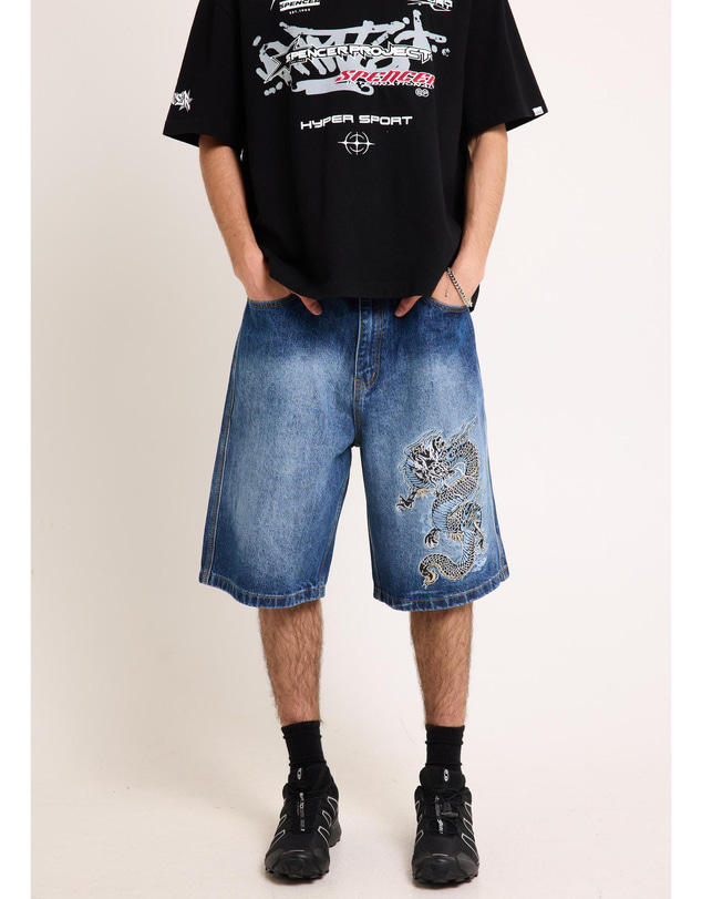 Insight - Mortal Jort Y2K Fadedd Shorts