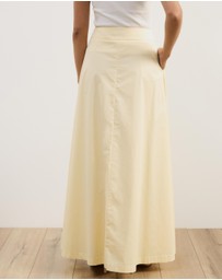 Atmos&Here - Tova Belt Detail Maxi Skirt